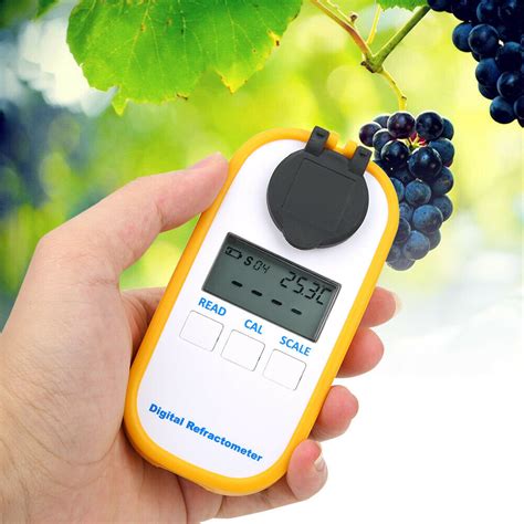 refractometer calculator for wine|brix tester for grapes.